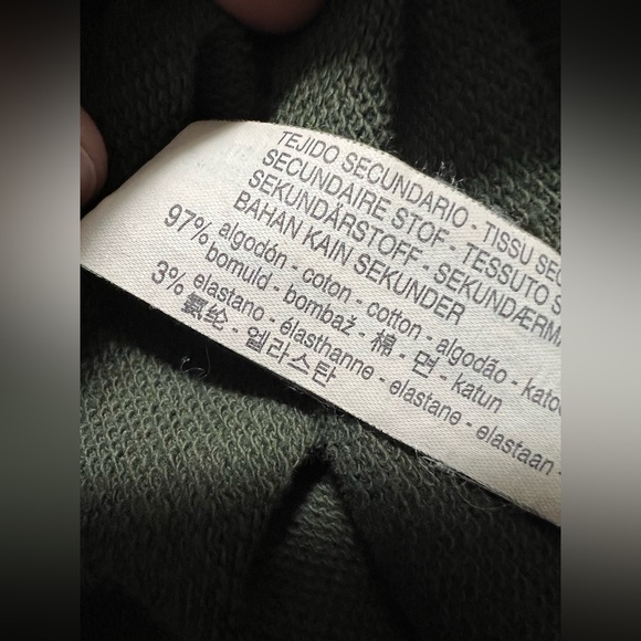 Zara Sweatshirt High Neck Green Distressed Grafitti Splatter Paint - Small Women - Picture 14 of 14